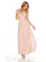 پیراهن پولکی سنگ دوزی صورتی