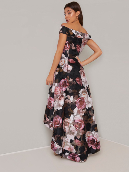 -678411490-3 پیراهن مجلسی گلدوزی طلایی - تصویر 2