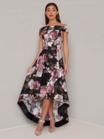 پیراهن مجلسی گلدوزی طلایی