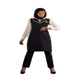 سارافون وشومیز شلوار یقه یک سانت کد4404