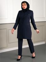 مانتو شلوار یقه هفت کد 1402 - تصویر 2