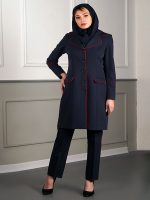 مانتو شلوار یقه انگلیسی گرد کد1403