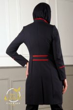 مانتو شلواراداری یقه ایستاده کد4045 - تصویر 2